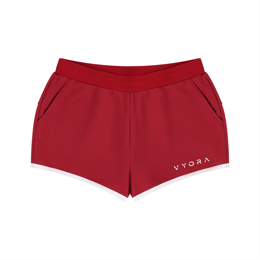 Women's Retro Contrast Binding Shorts