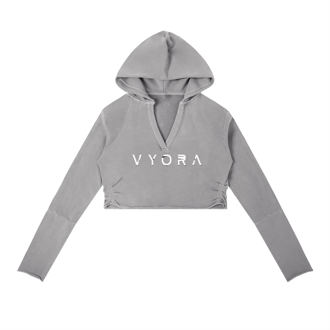 Vyora Vintage Washed Raw Edge Hoodie