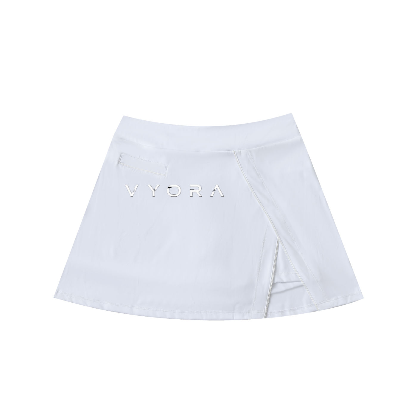 Vyora High-Waist Pocketed A-Line Skirt