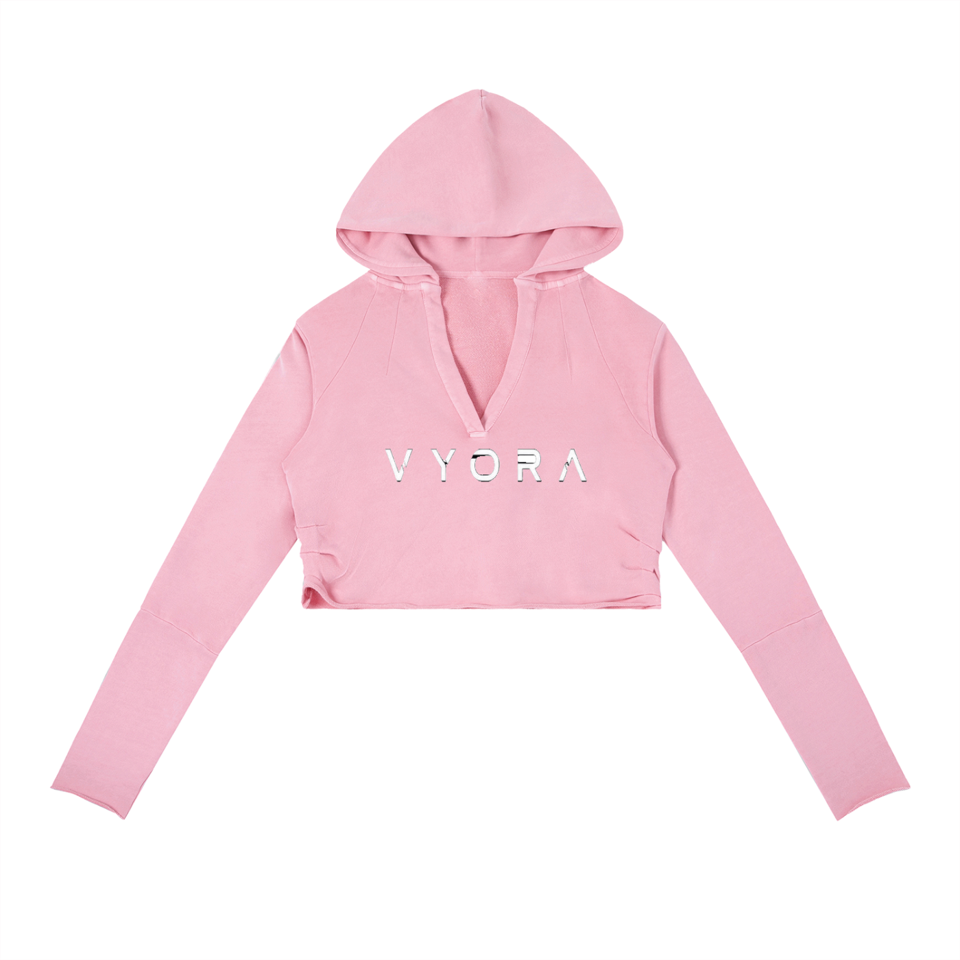 Vyora Vintage Washed Raw Edge Hoodie