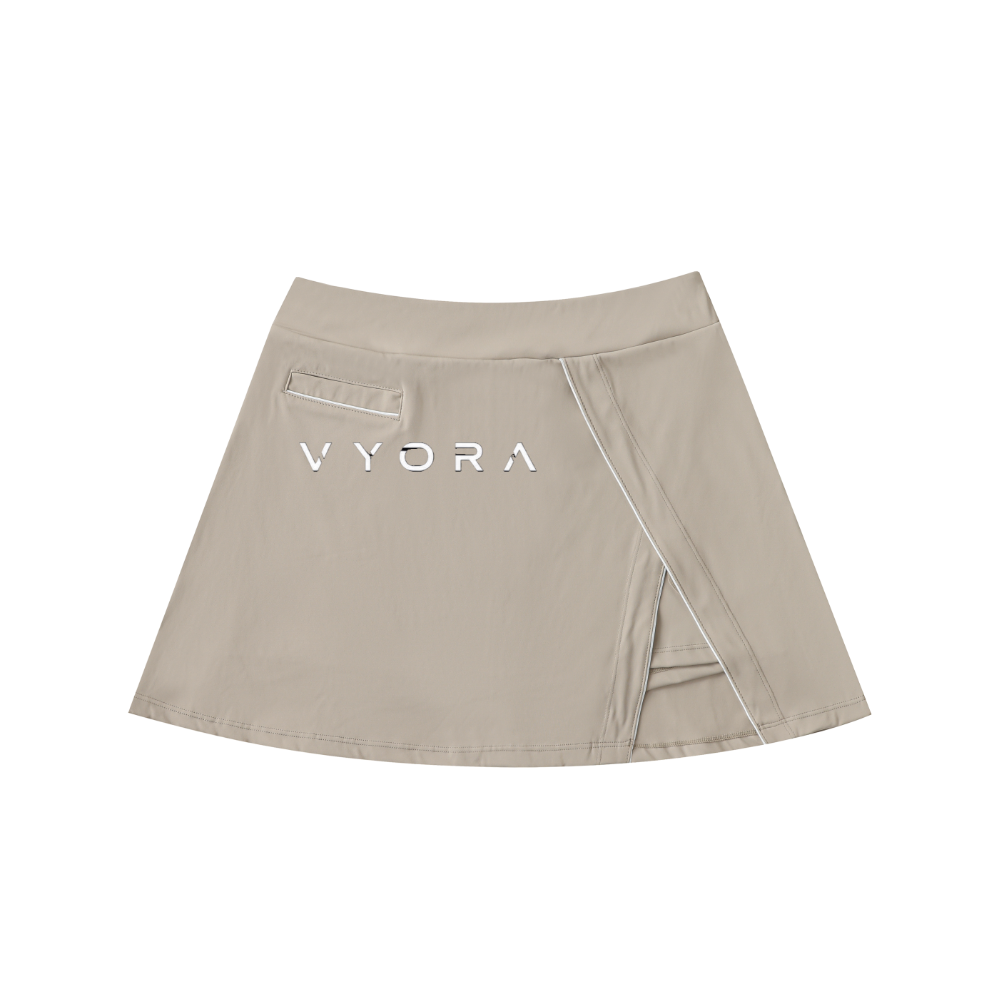 Vyora High-Waist Pocketed A-Line Skirt