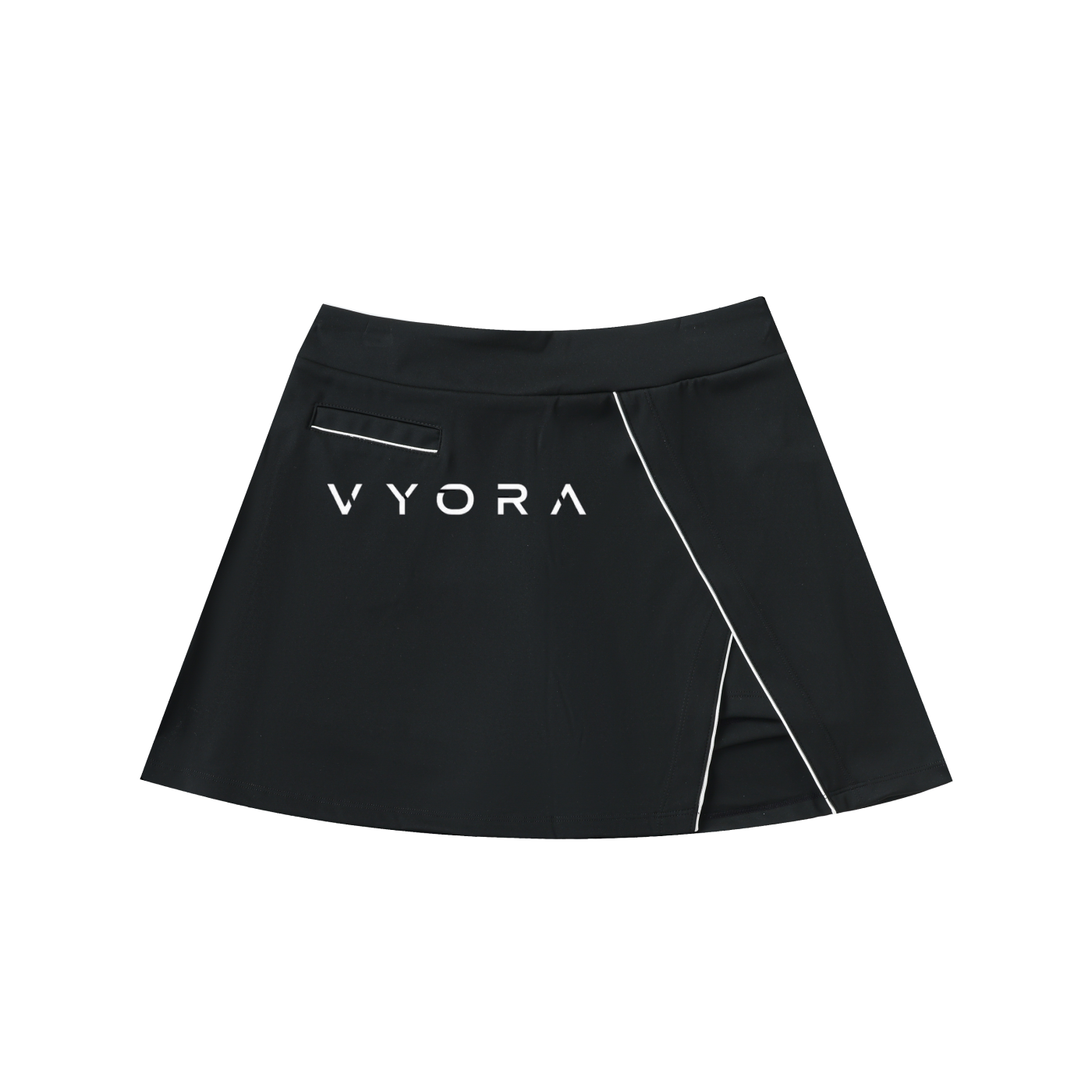 Vyora High-Waist Pocketed A-Line Skirt