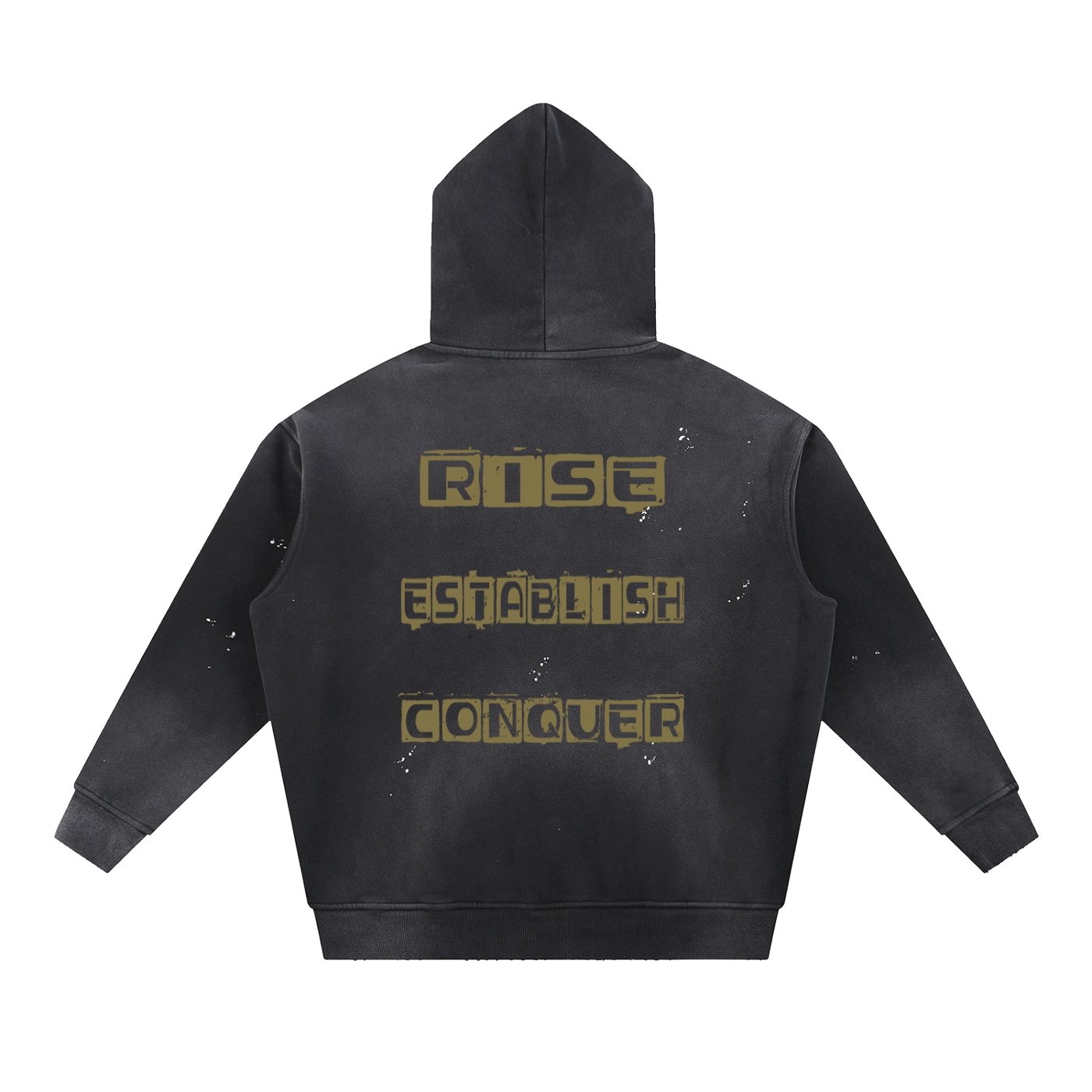 Vyora Vintage Washed Frayed Fleece Hoodie